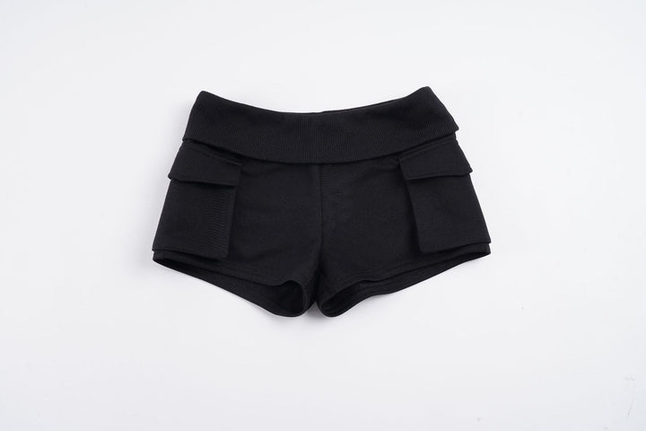 Fashionable High-Waisted Shorts with Pockets