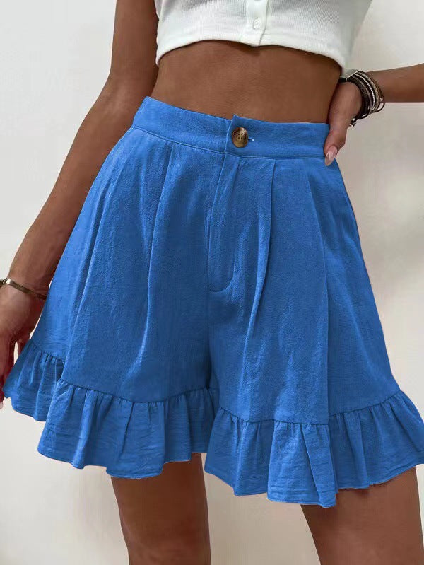 Elegant Ruffled Shorts for Women