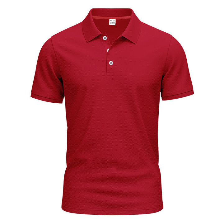 Men's breathable piqué polo shirt short sleeve with button placket Mune Fashion