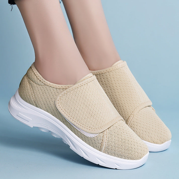 Women's Comfortable and Breathable Sport Slippers with Flexible Velcro