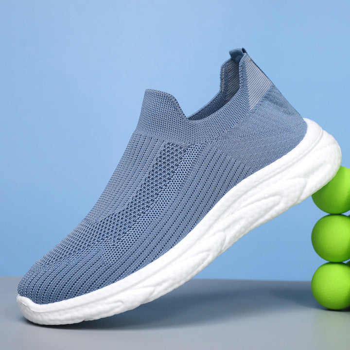 Women's Breathable Slip-On Running Shoes with Flexible Upper