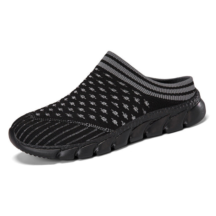 Women's knitted mule with sock-like shaft and cushioned segment outsole Mune Fashion