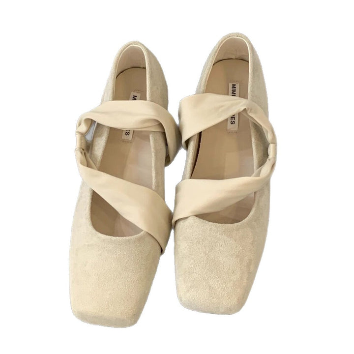 Women's Elegant Ballet Flats with Strappy Design