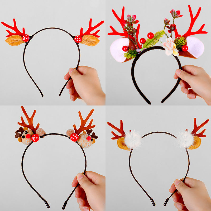 Festive Reindeer Antler Headband