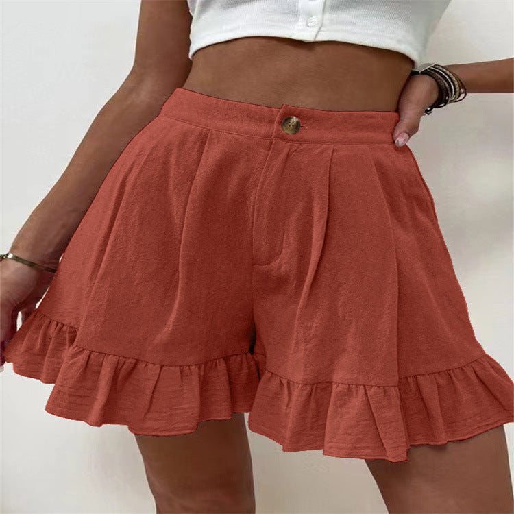 Elegant Ruffled Shorts for Women