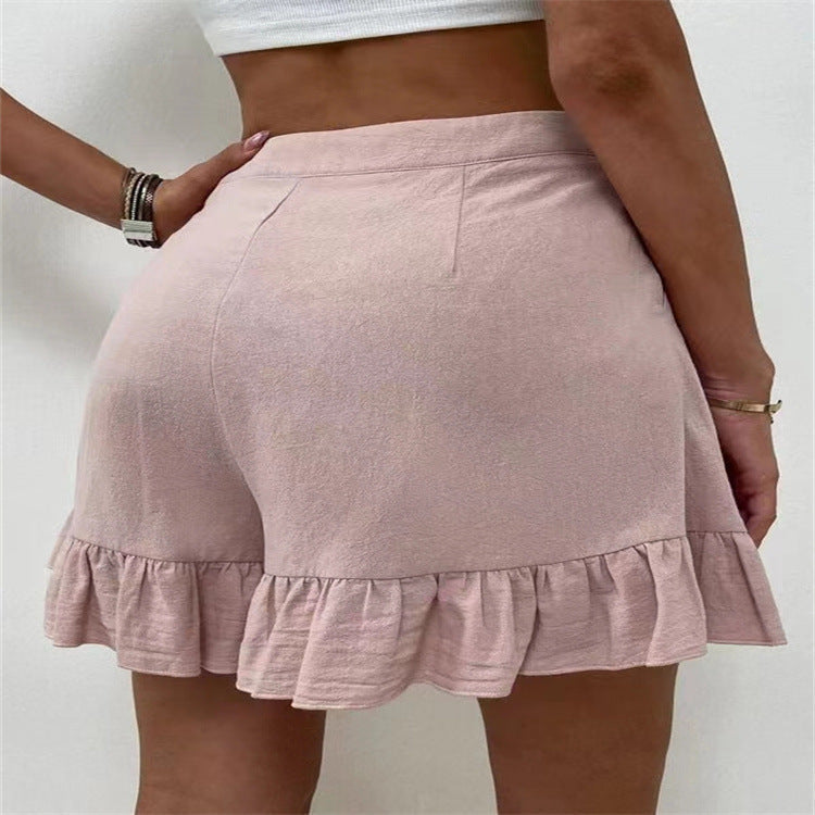 Elegant Ruffled Shorts for Women