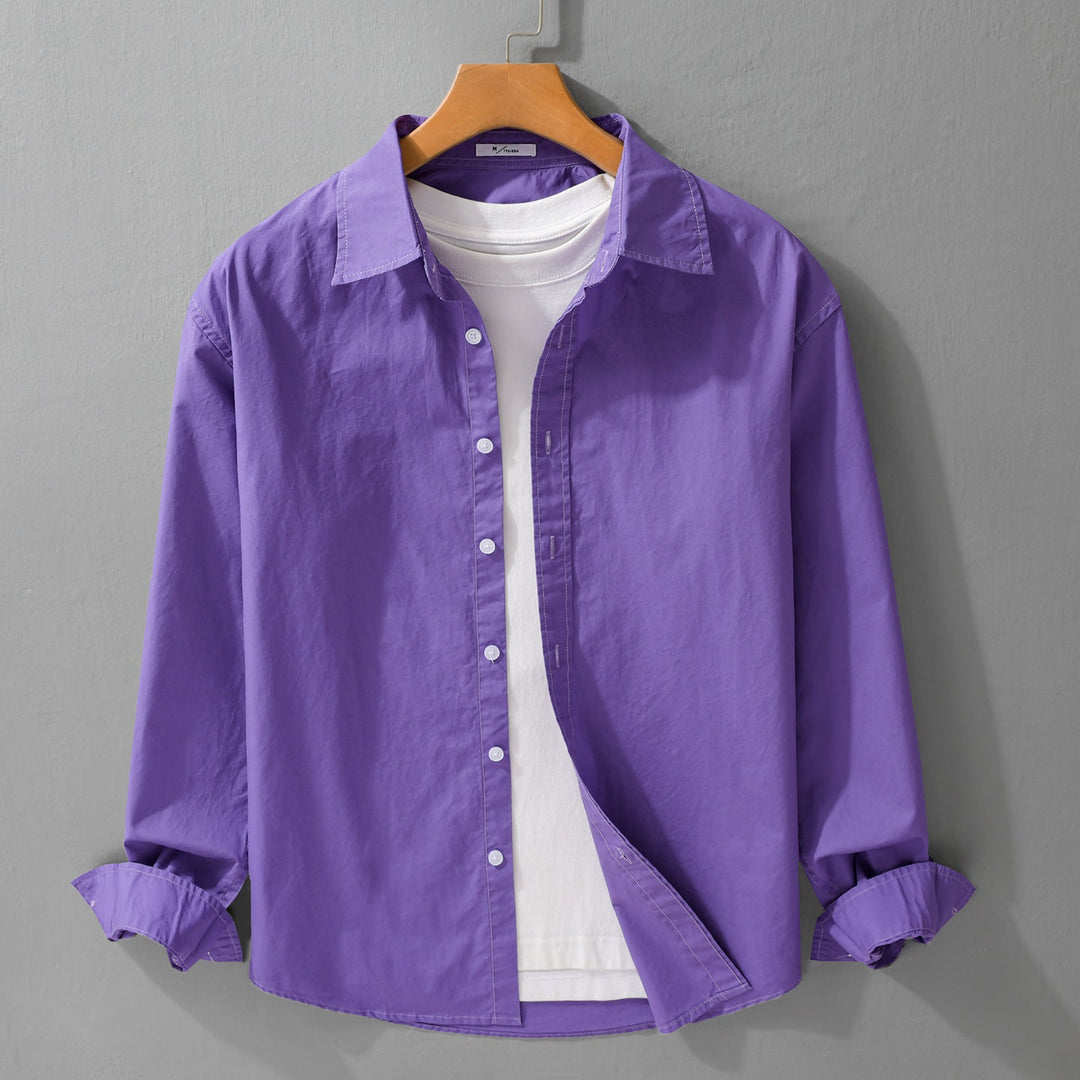 Men's Casual Layering Shirt with Integrated T-Shirt Insert Mune Fashion