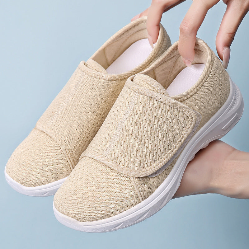 Women's Comfortable and Breathable Sport Slippers with Flexible Velcro