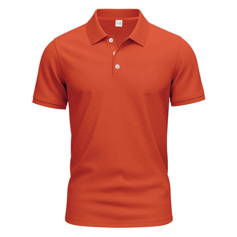 Men's breathable piqué polo shirt short sleeve with button placket Mune Fashion