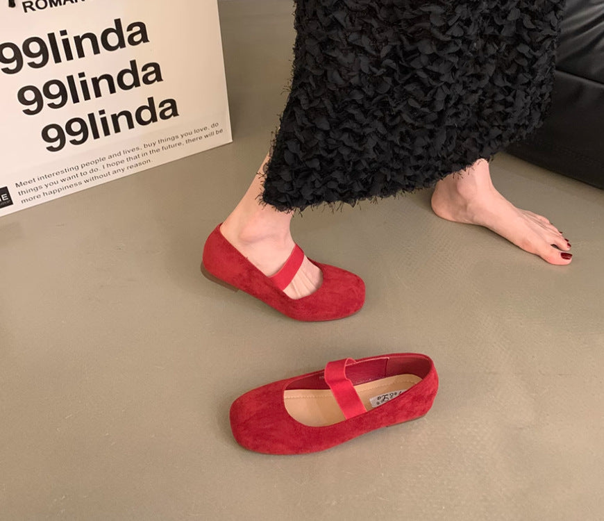 Women's Elegant Ballet Flats with Straps