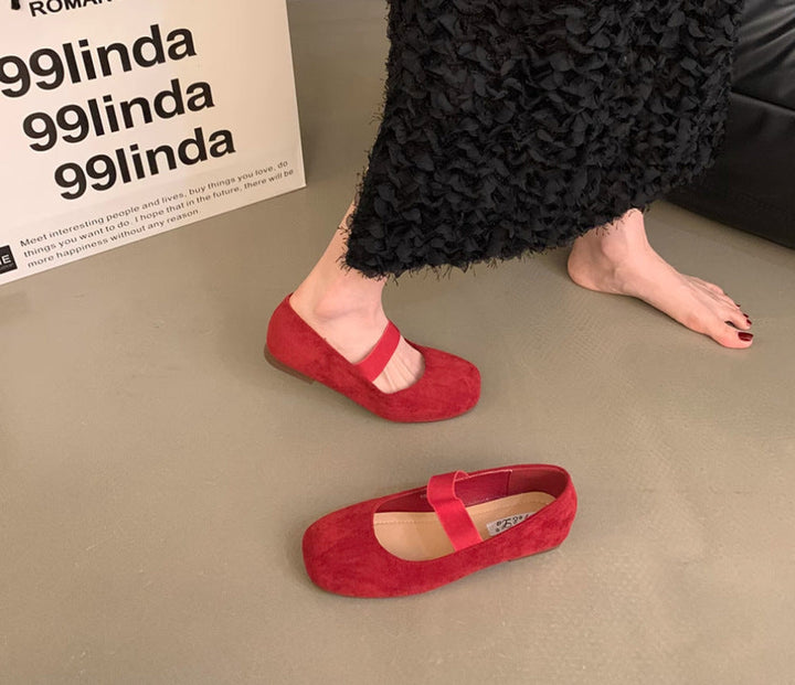 Women's Elegant Ballet Flats with Straps