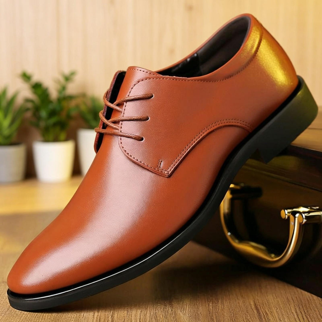 Men's Elegant Lace-Up Shoes made of High-Quality Leather Mune Fashion
