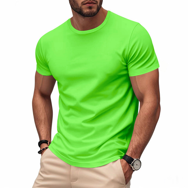 Men's lightweight short sleeve functional shirt with round neck, quick-drying stretch fabric and flat seams Mune Fashion