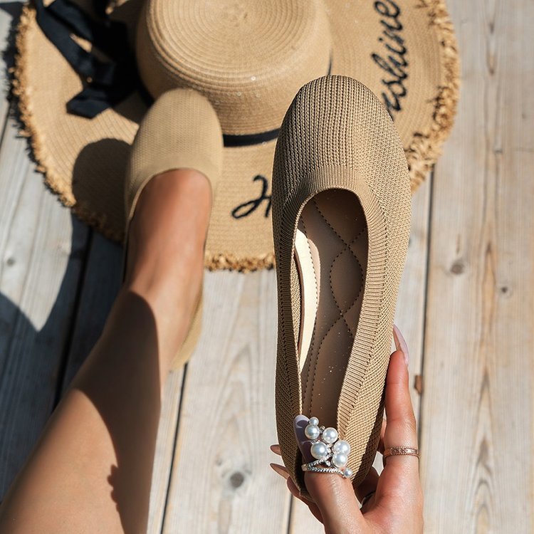 Women's Elastic Ballerinas
