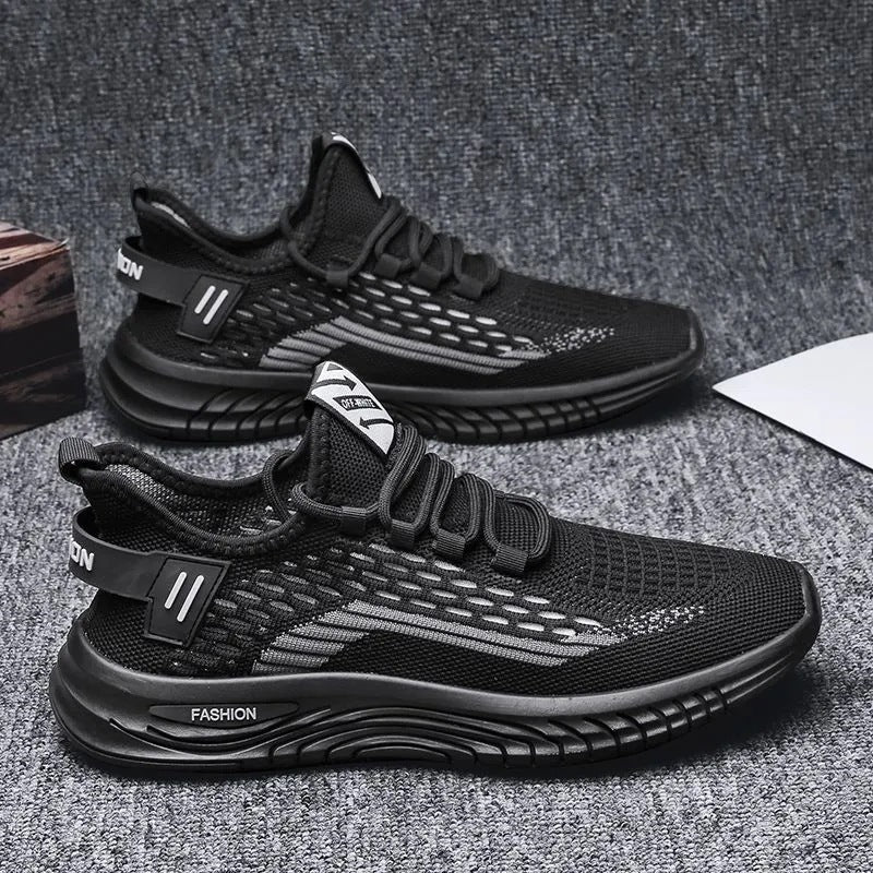 Men's Breathable Sneakers with Flexible Mesh Design Mune Fashion