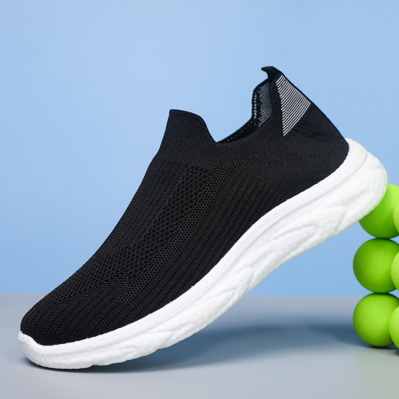 Women's Breathable Slip-On Running Shoes with Flexible Upper