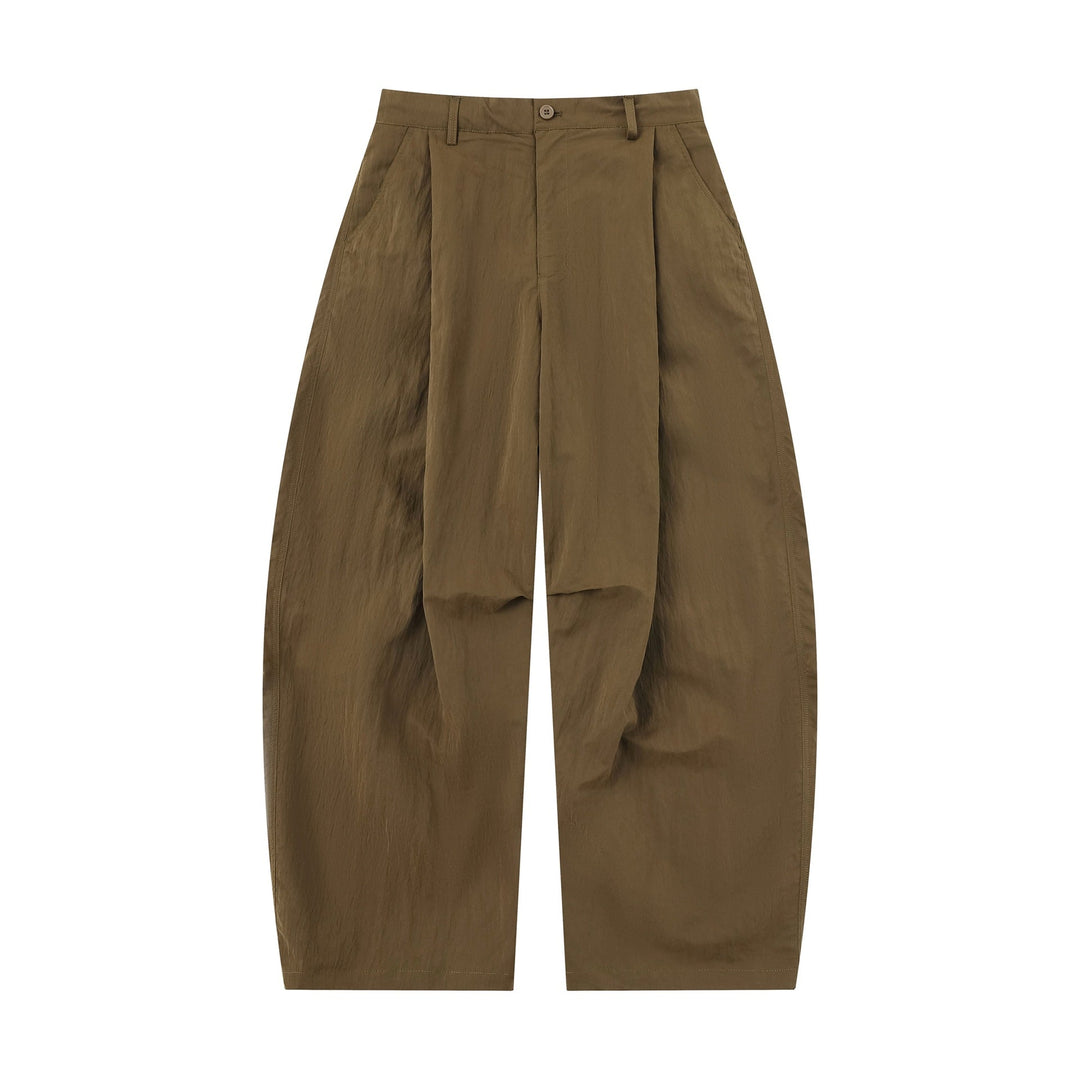 Women's Wide Culotte Pants with High Waist and Textured Cotton Blend Mune Fashion