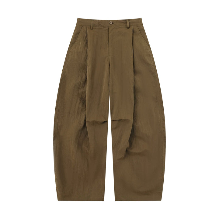 Women's Wide Culotte Pants with High Waist and Textured Cotton Blend Mune Fashion