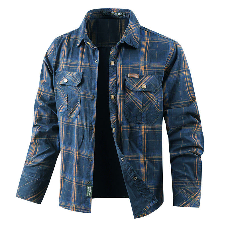 Men's Checkered Casual Shirt Mune Fashion
