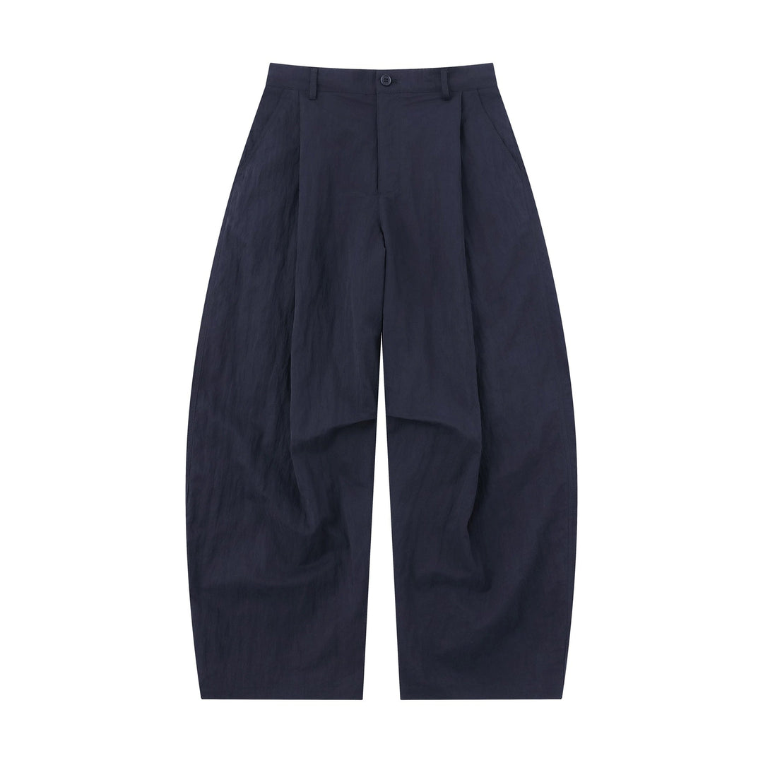 Women's Wide Culotte Pants with High Waist and Textured Cotton Blend Mune Fashion