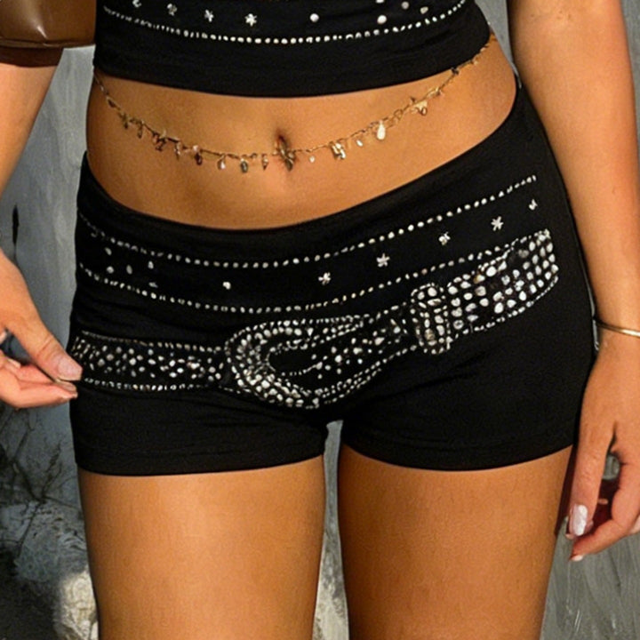 Women's Sparkling Glitter Shorts