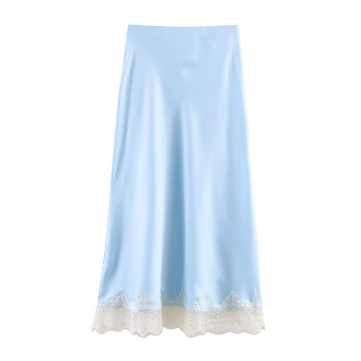 Women's Elegant Nightgown with Delicate Lace Trim