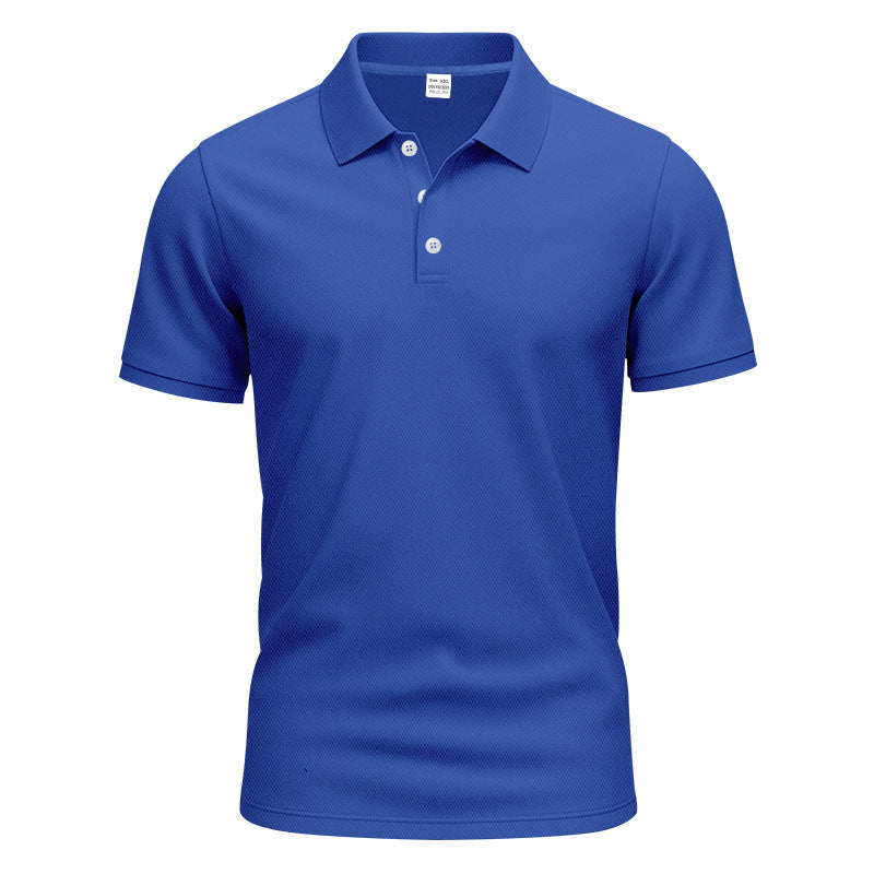 Men's breathable piqué polo shirt short sleeve with button placket Mune Fashion