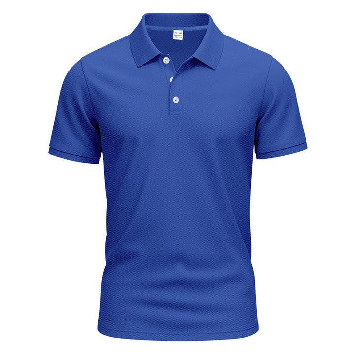 Men's breathable piqué polo shirt short sleeve with button placket Mune Fashion