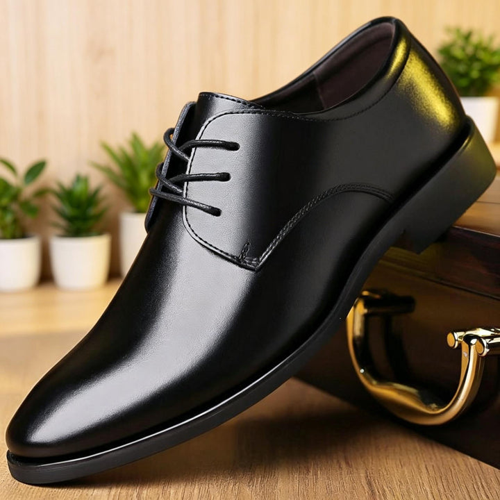 Men's Elegant Lace-Up Shoes made of High-Quality Leather Mune Fashion