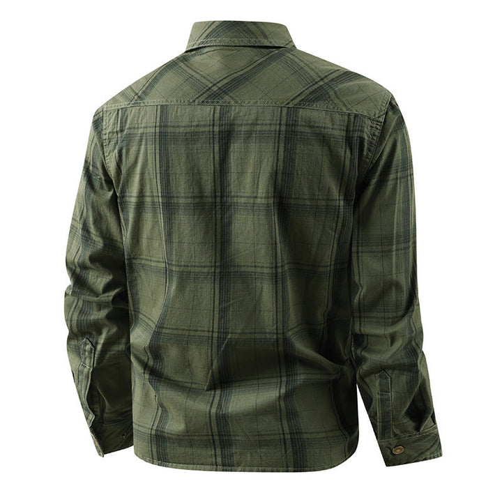Men's Checkered Casual Shirt Mune Fashion