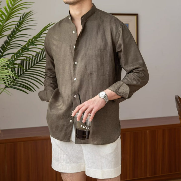 Men's Elegant Long Sleeve Business Shirt Mune Fashion