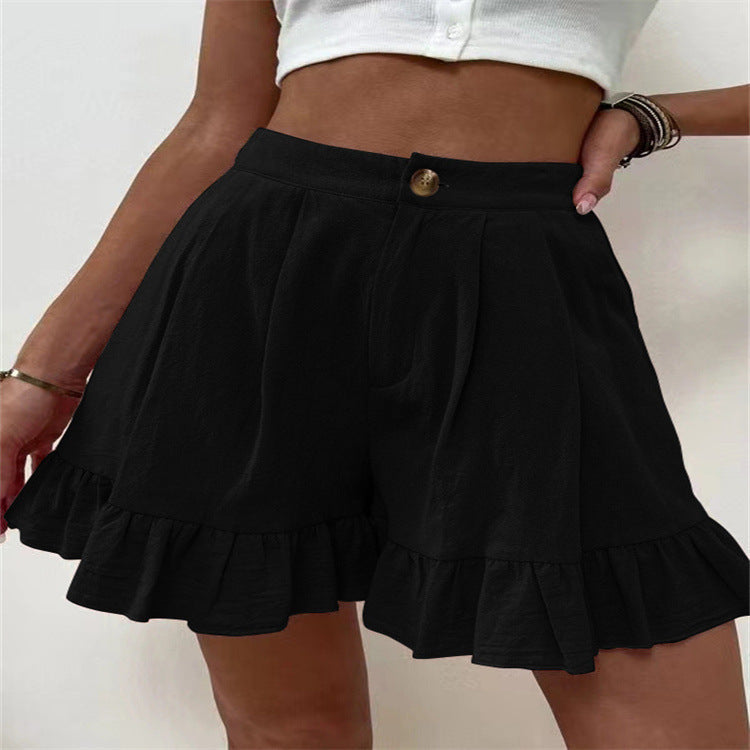 Elegant Ruffled Shorts for Women