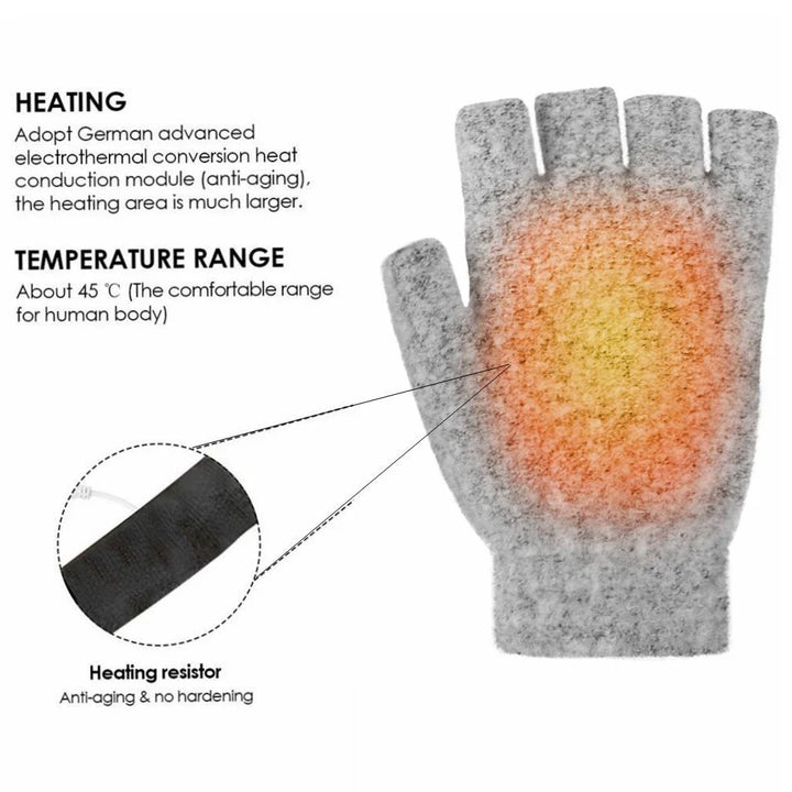 BowLift | USB rechargeable warm wave heated gloves