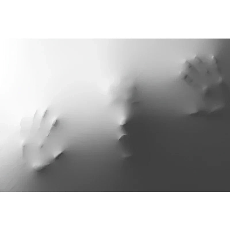 Modern Art Abstract Ghostly Figures In The Wall Canvas Prints Black White Wall Art Posters Pictures For Living Room Bedroom Art Decor