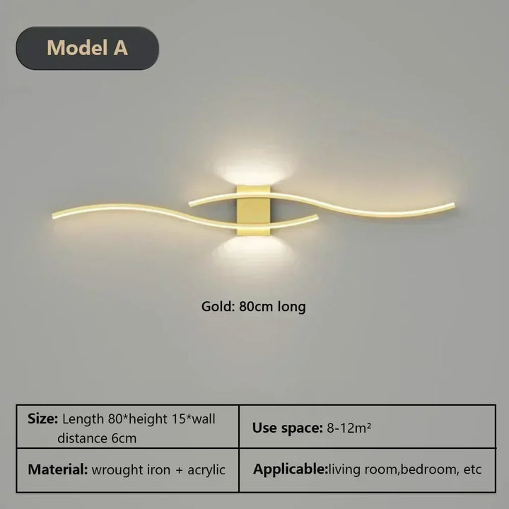 Modern LED Wall Lamp – Wall Sconce Light for Living Room, Bedroom, and Aisle – Stylish Indoor Home Lighting Fixture