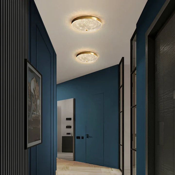 Modern Gold LED Ceiling Chandelier – Hanging Light for Living Room, Balcony, Bedroom, and Indoor Decor