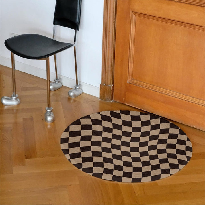 Bedroom round rug