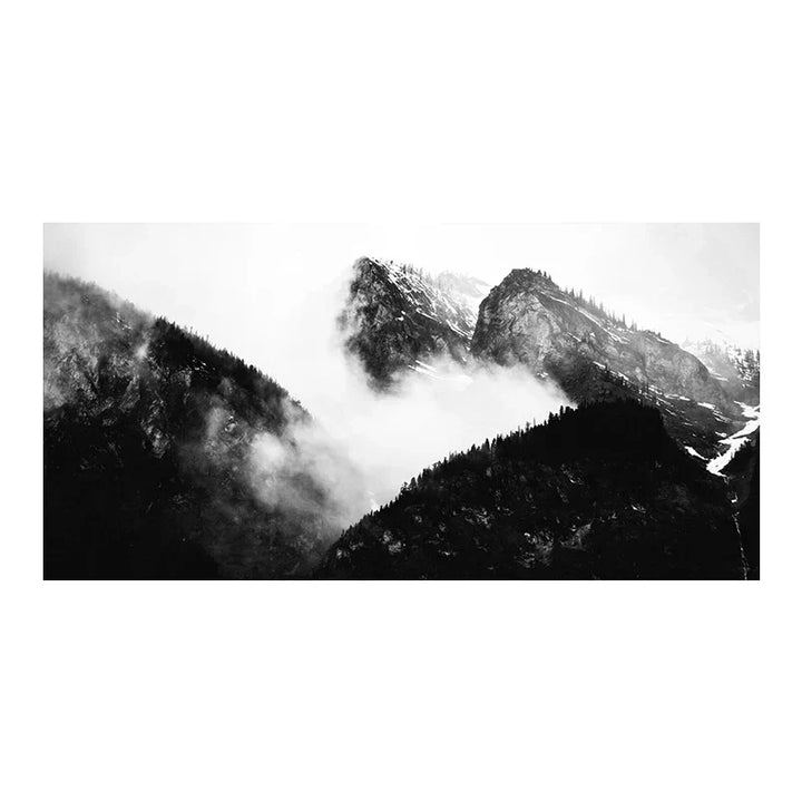 Northern Landscapes Forest Mountain Wilderness Wall Art Fine Art Canvas Prints Black White Posters For Living Room Modern Home Office Decor