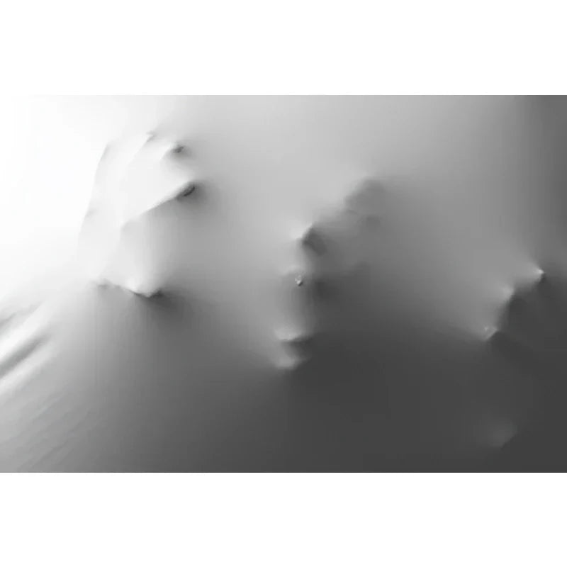 Modern Art Abstract Ghostly Figures In The Wall Canvas Prints Black White Wall Art Posters Pictures For Living Room Bedroom Art Decor