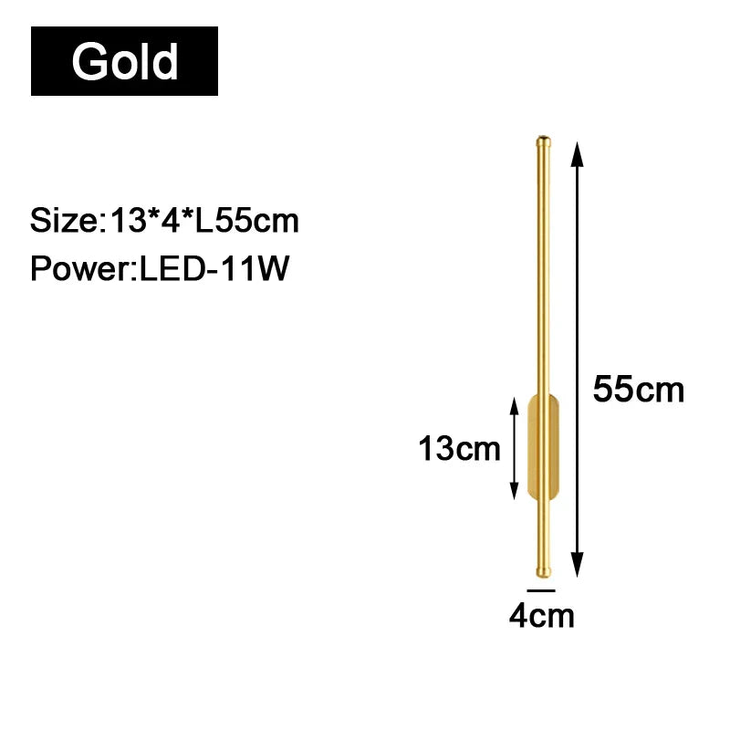 Gold Black Indoor LED Wall Lights: Stylish Illumination for Your Space