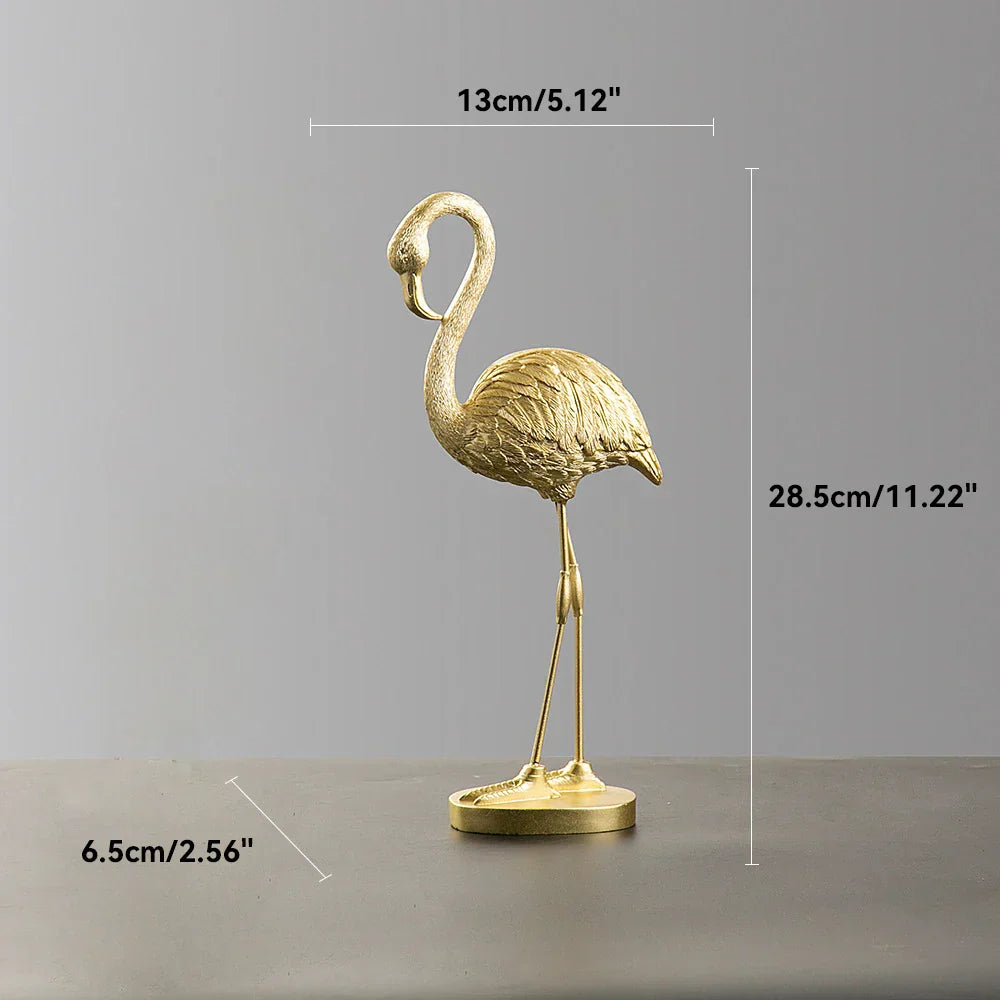 Nordic Flamingo Figurine Figure Statue Sculpture Living Room Office Wedding Party Ornaments Home Decor Decoration Accessories