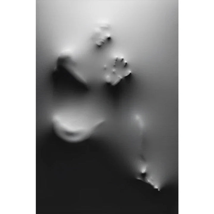 Modern Art Abstract Ghostly Figures In The Wall Canvas Prints Black White Wall Art Posters Pictures For Living Room Bedroom Art Decor