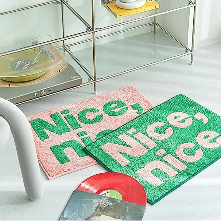 minimalist area rug