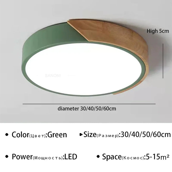 Modern LED Ceiling Light Macaron Chandelier