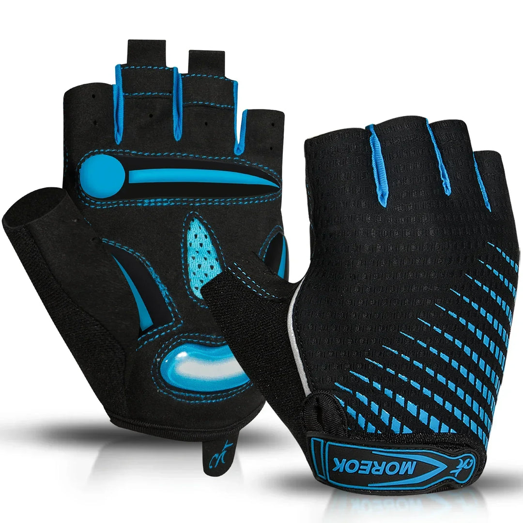 BowLift | RideEase Half Finger Cycling Gloves – Shock Absorbing, Breathable & Anti-Slip Gloves