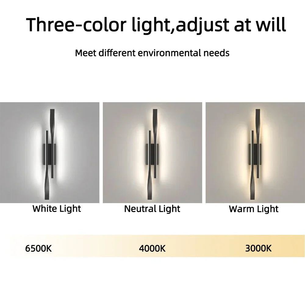 Modern LED Long Strip Wall Lamp – Luxury Creative Bedside & Living Room Light, Simple Nordic Design for Bedroom, TV Wall, and Interior Decoration