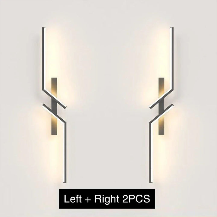 Modern Dimmable LED Wall Light – Remote-Control Minimalist Wall Sconce for Bedroom, Living Room, and TV Background