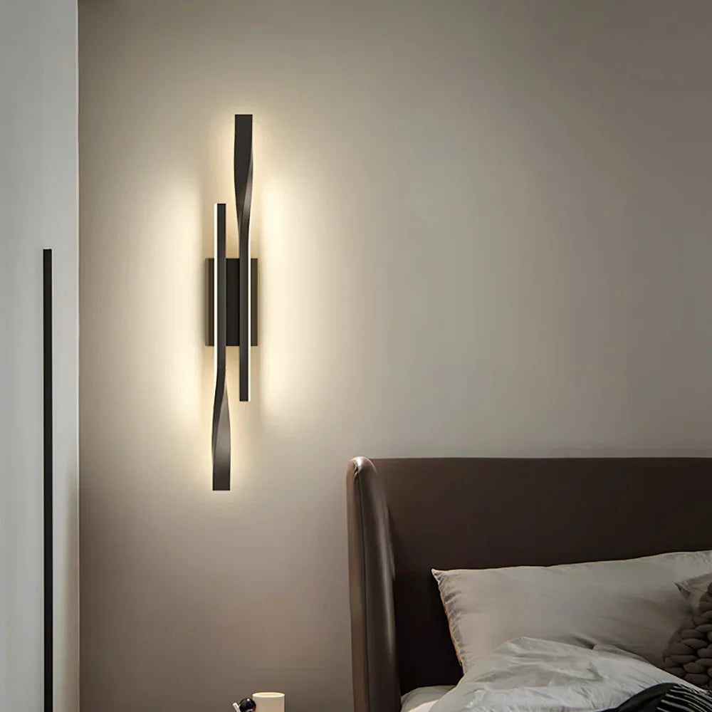 Modern LED Long Strip Wall Lamp – Luxury Creative Bedside & Living Room Light, Simple Nordic Design for Bedroom, TV Wall, and Interior Decoration