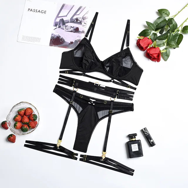 3-Piece French Lingerie Set