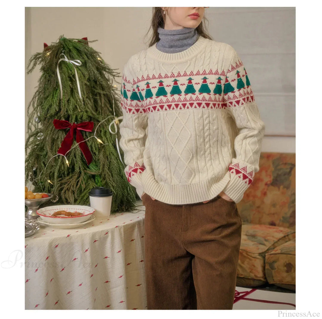 Mune | Christmas Tree Vintage Fair Isle Sweater